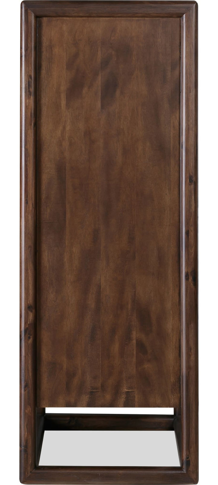 Sol Five Drawer Chest in Brown Spice — side view