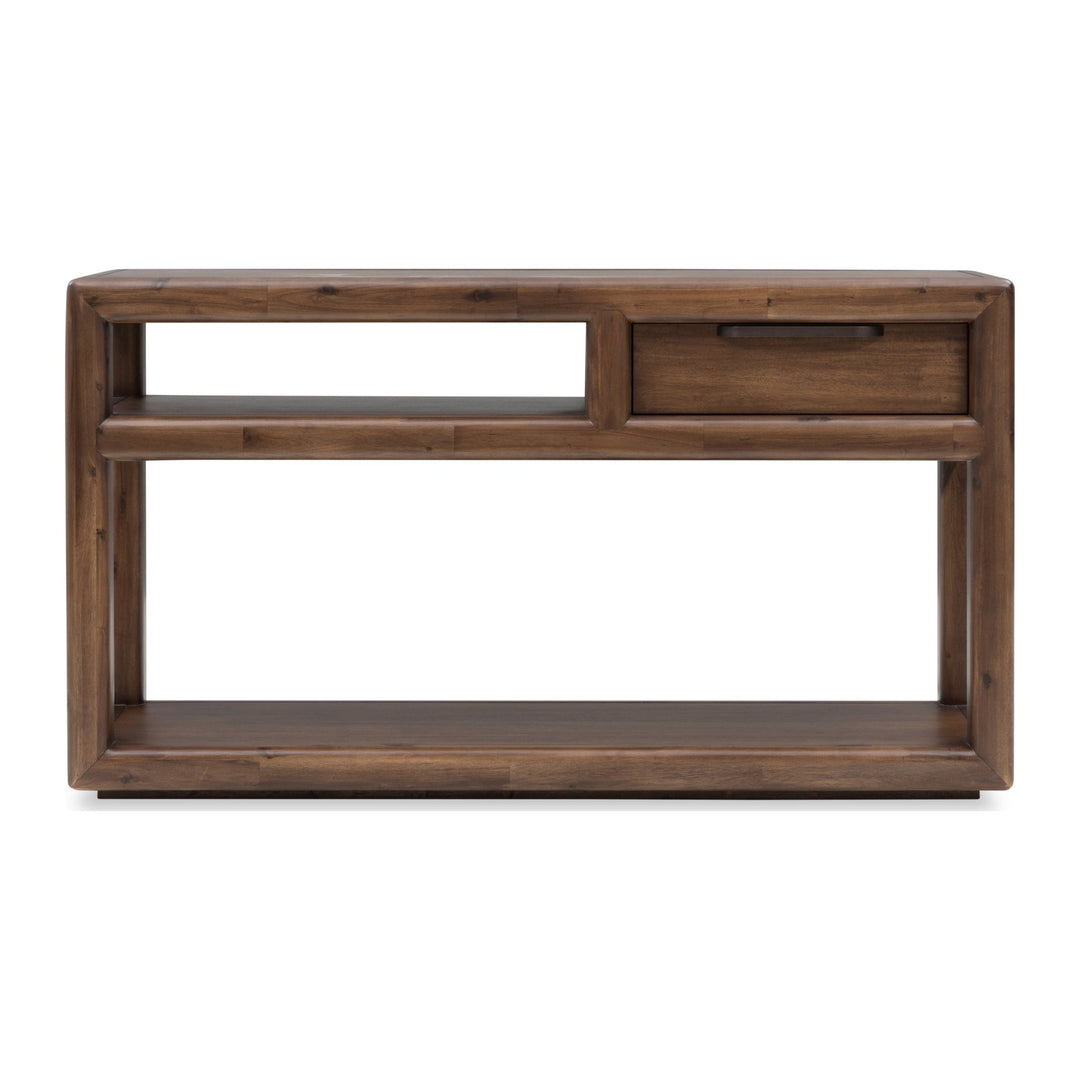 Sol Storage Console Table by Modus in Brown Spice — product view on a white background