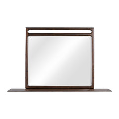 Sol Wall or Dresser Mirror by Modus in Brown Spice — on a white background