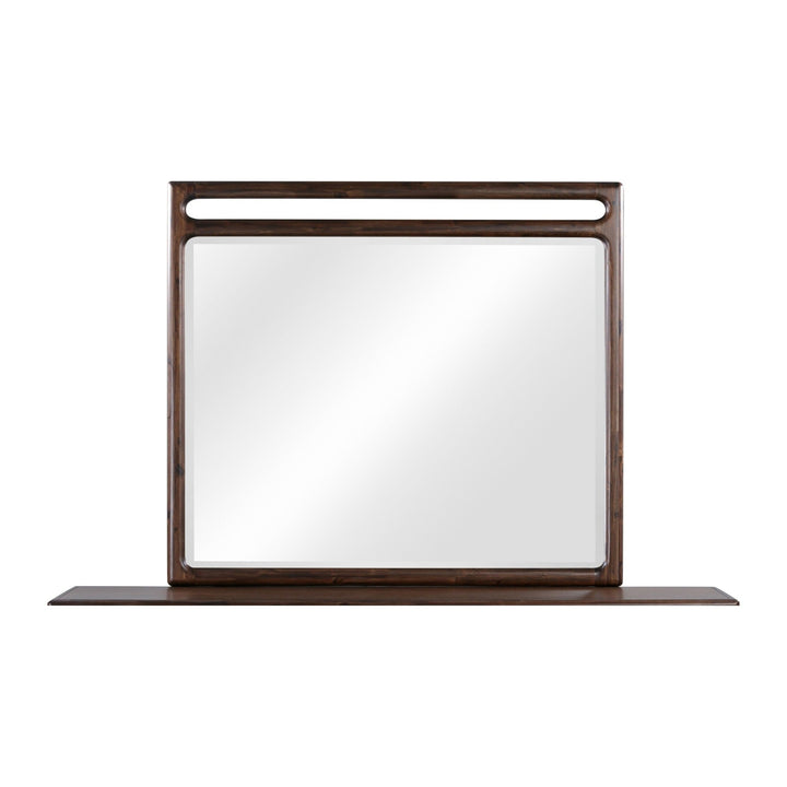 Sol Wall or Dresser Mirror by Modus in Brown Spice — on a white background