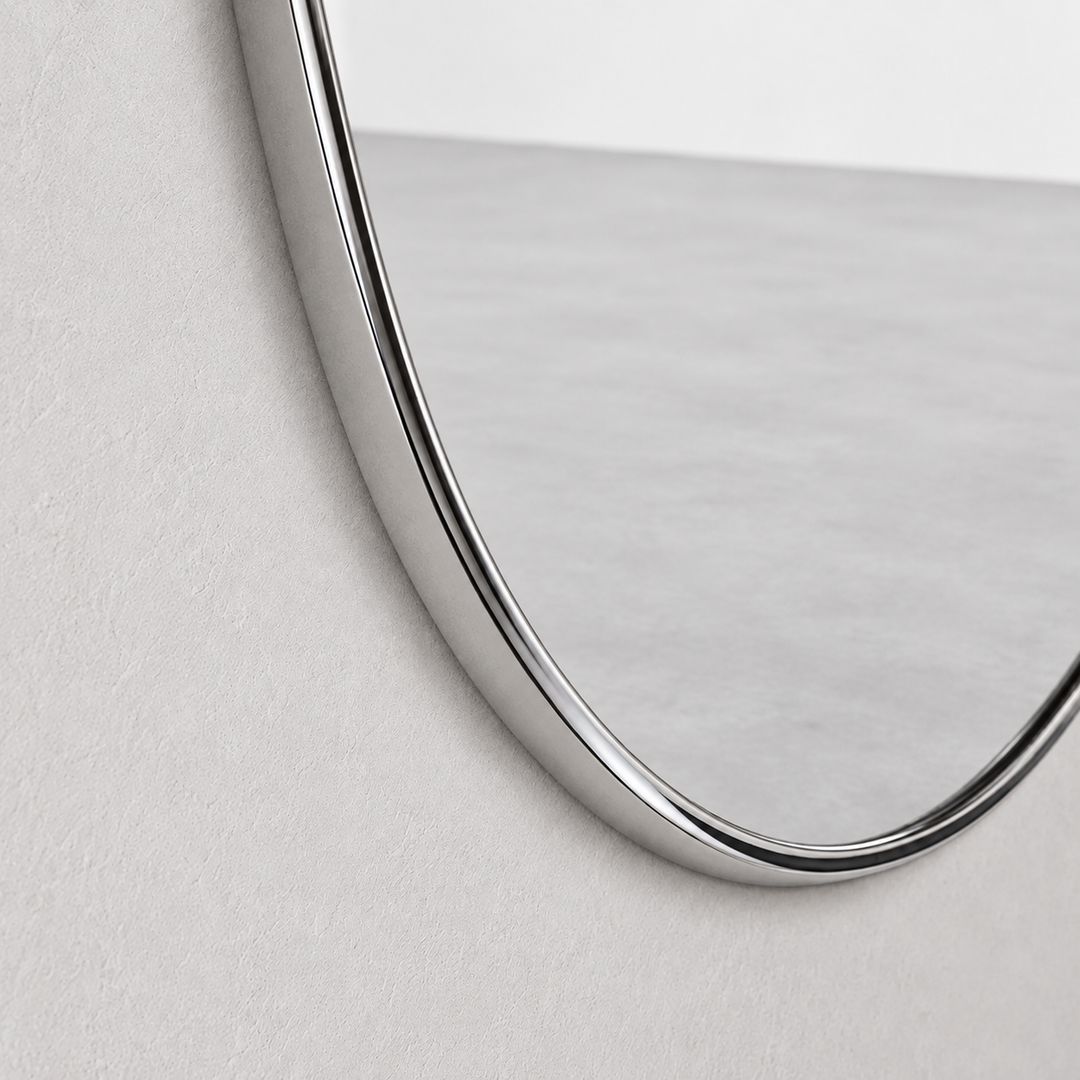 Solene Mirror | Chrome Silver by Interior Moderna - view 7
