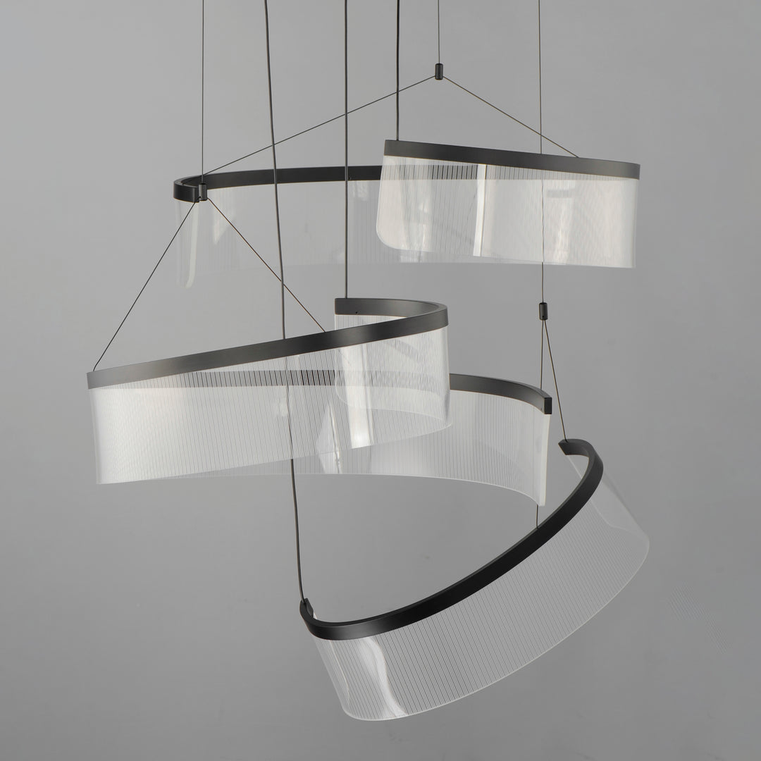 Sonata 3-Light LED Pendant by ET2 Lighting, styled view 2