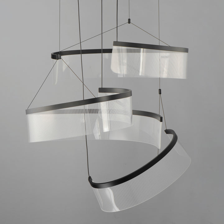 Sonata 3-Light LED Pendant by ET2 Lighting, styled view 2