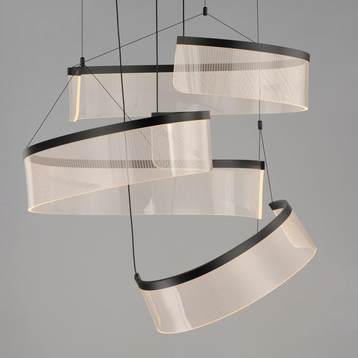 Sonata 3-Light LED Pendant by ET2 Lighting, styled view 3