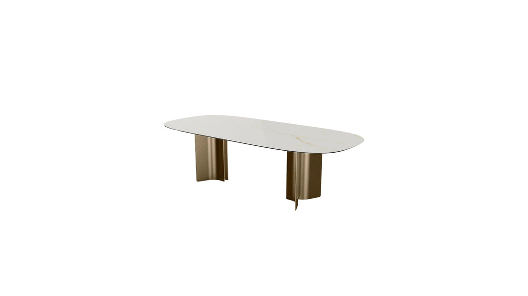 SORRENTO Dining Table in Cristallo Gold