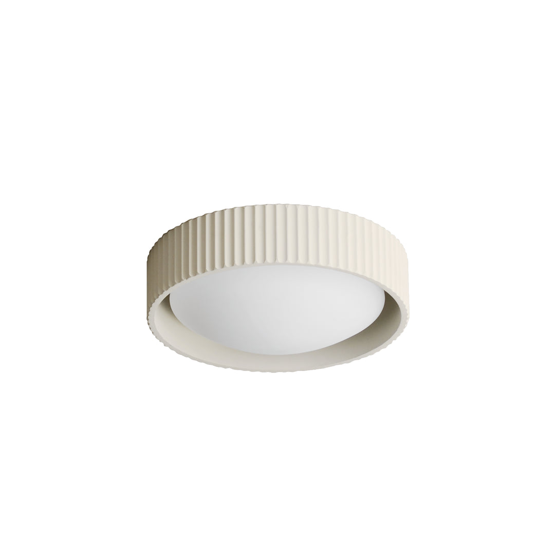 Souffle 10" LED Flush Mount by ET2 Lighting in Chalk White, front view