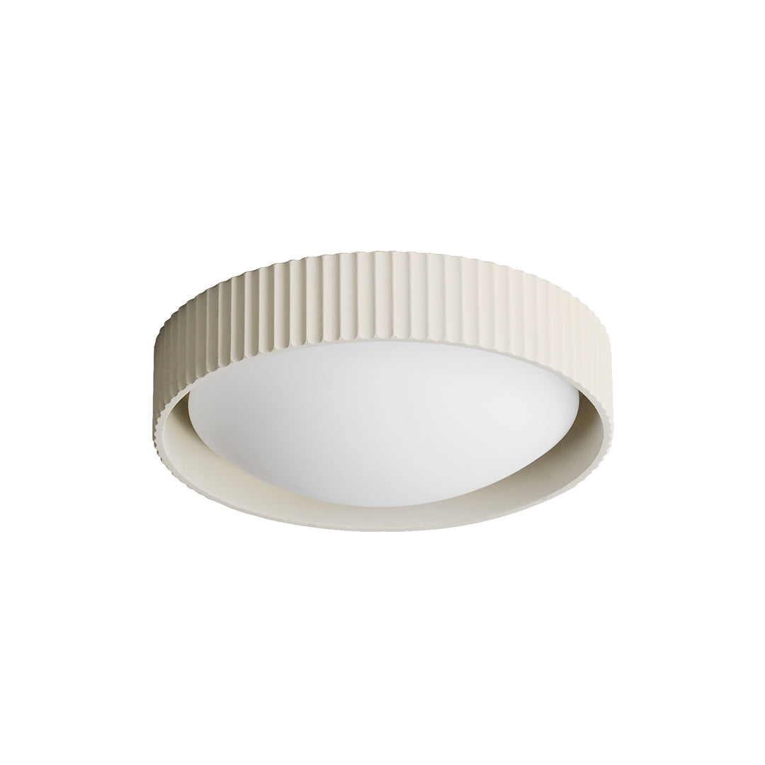 Souffle 14" LED Flush Mount by ET2 Lighting in Chalk White, front view