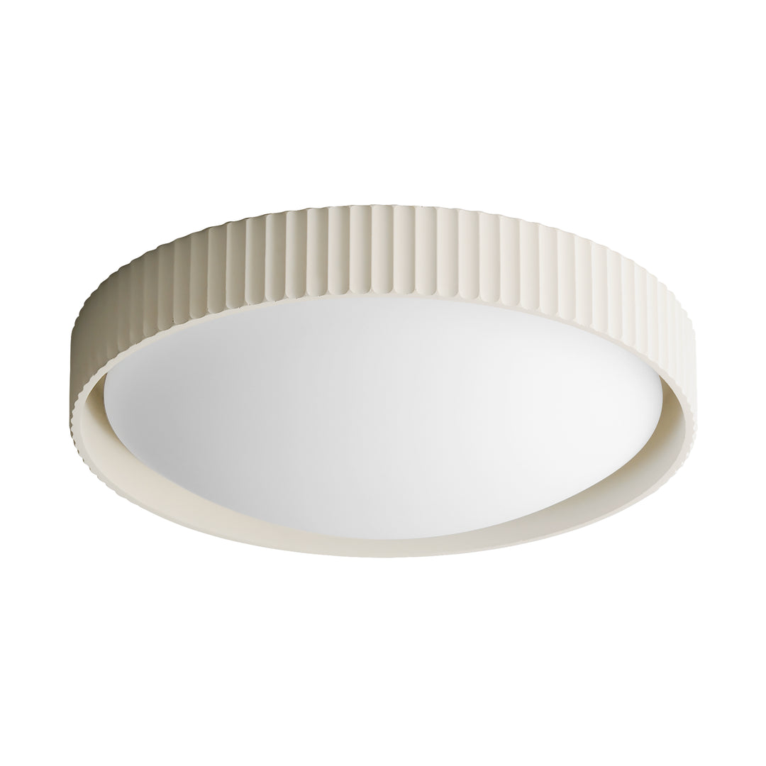 Souffle 18" LED Flush Mount by ET2 Lighting in Chalk White, front view