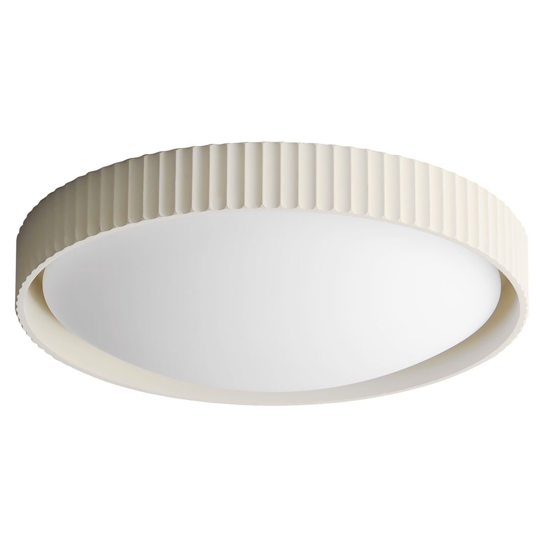 Souffle 22" LED Flush Mount by ET2 Lighting in Chalk White, front view