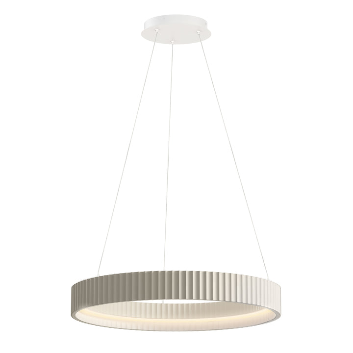 Souffle 25-inch LED Ring Pendant in Chalk White