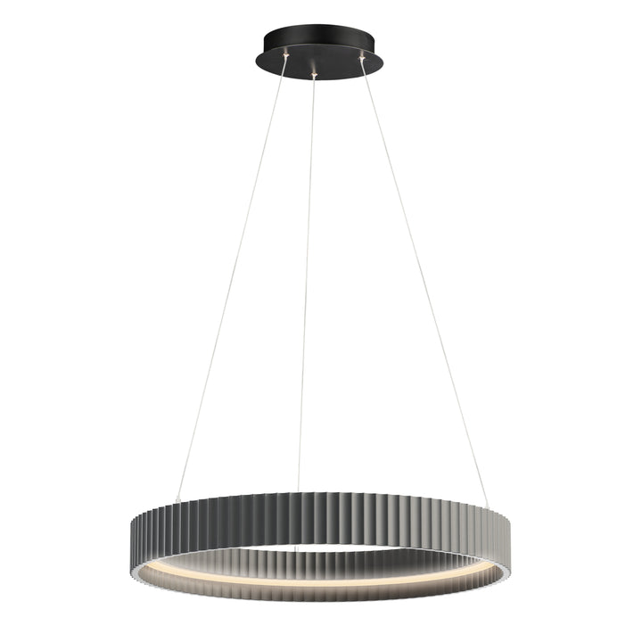 Souffle 25-inch LED Ring Pendant in Grey