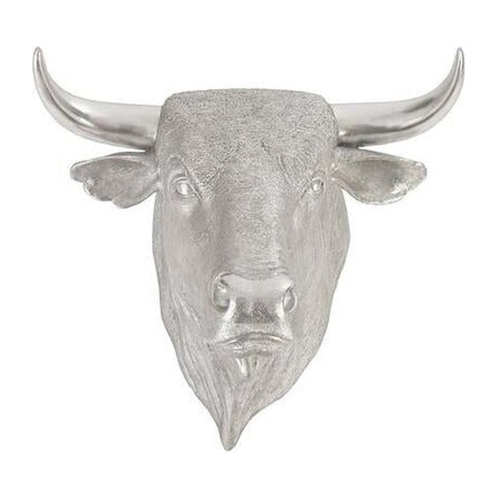 Spanish Fighting Bull Wall Art, Resin, Silver Leaf Phillips Collection