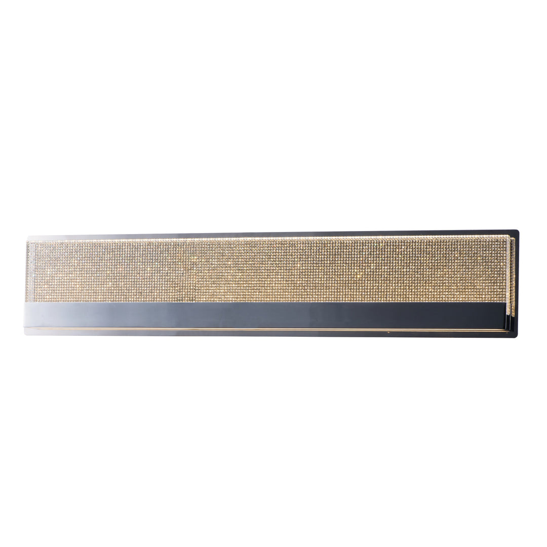 Sparkler 28" LED Bath Vanity Light by ET2 Lighting in Polished Chrome, front view