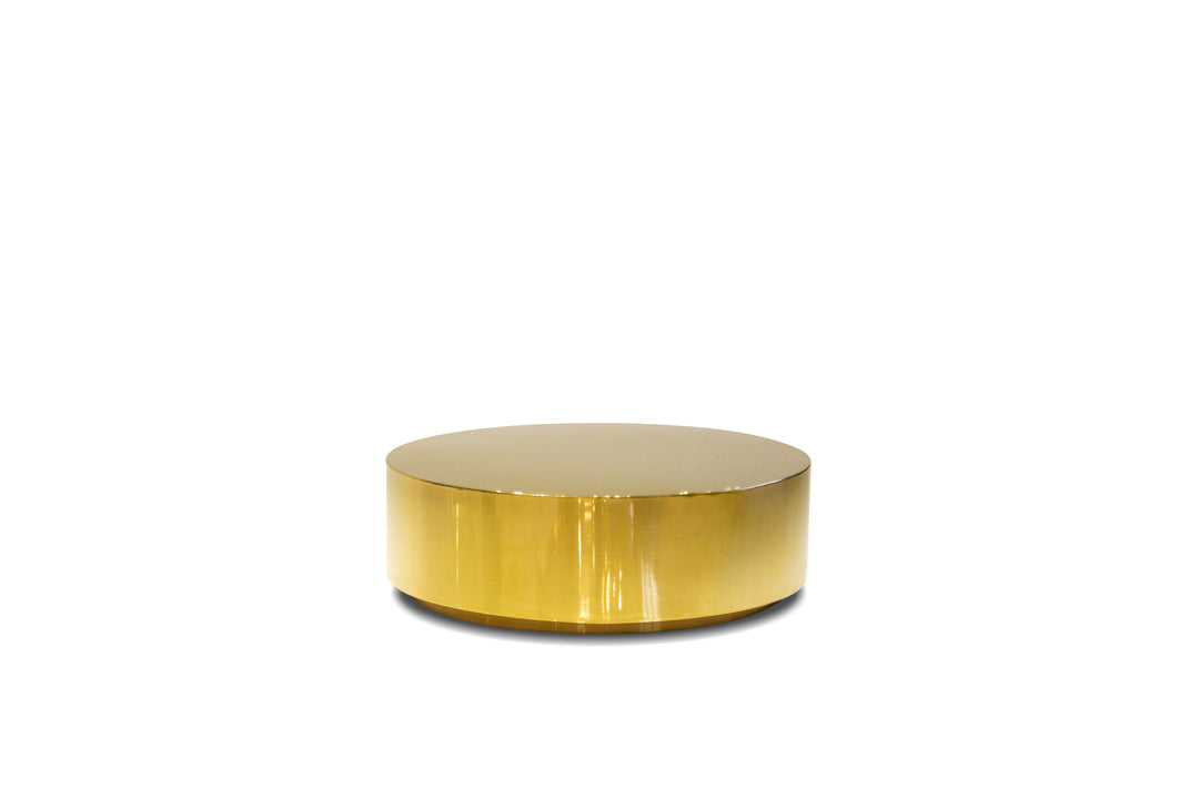 Mobital Sphere Coffee Table in Gold Polished on a white background