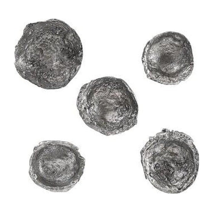 Splash Wall Bowls, Silver Leaf, Set of 5 Phillips Collection