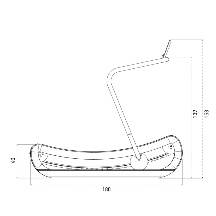 Sprintbok V2 Curved Manual Treadmill by NOHRD