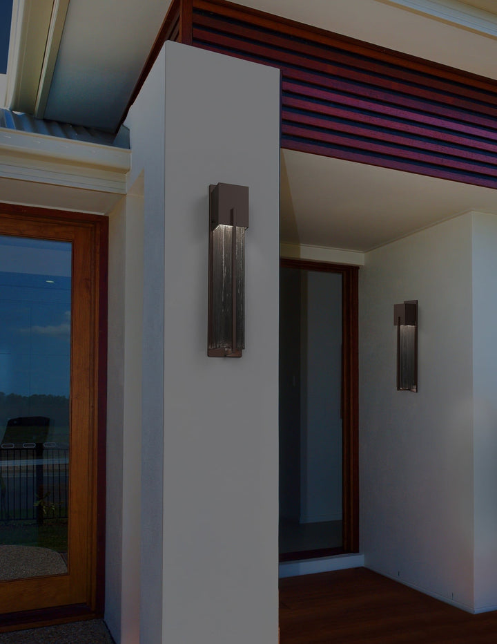 Square Outdoor Cover Sconce by Hammerton Studio in a styled interior
