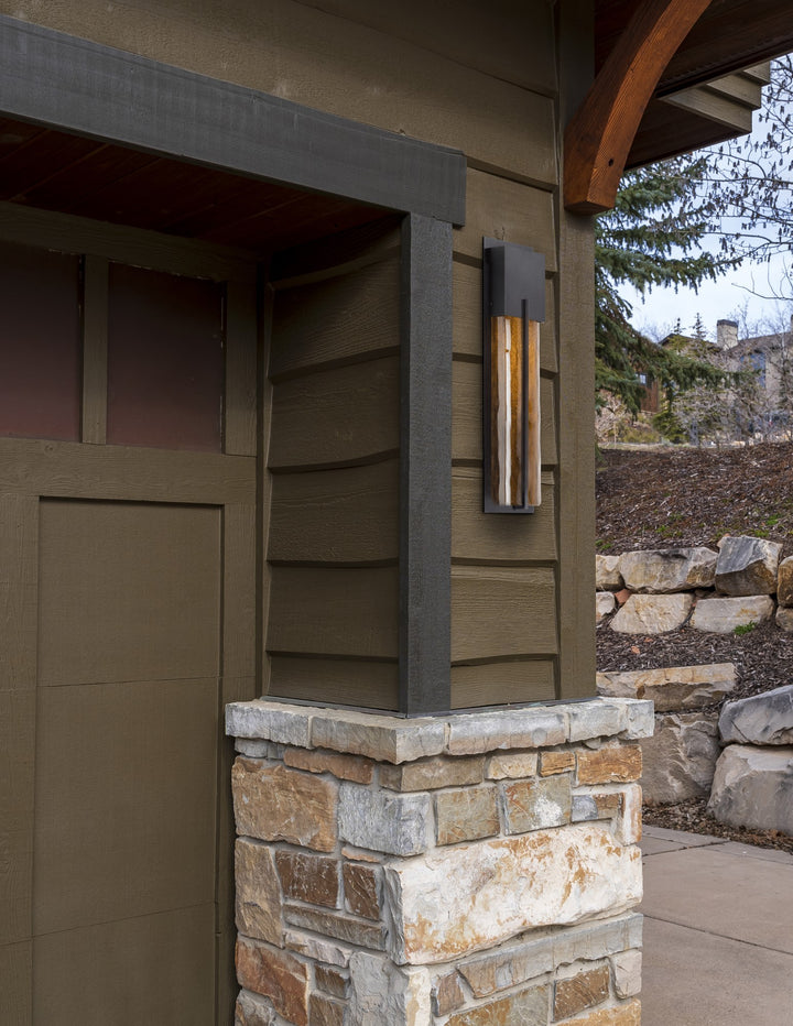 Square Outdoor Cover Sconce by Hammerton Studio in a styled interior