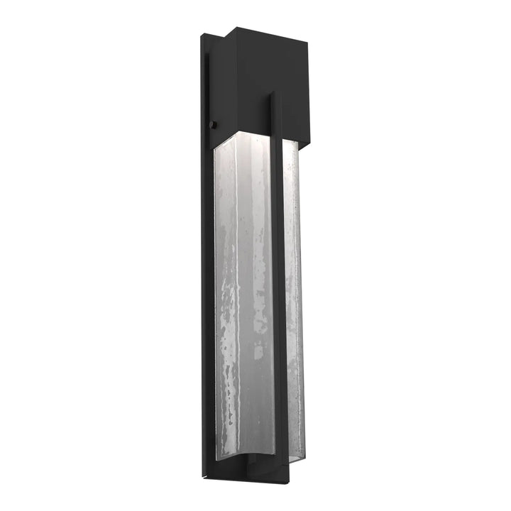 Square Outdoor Cover Sconce by Hammerton Studio in Textured Black