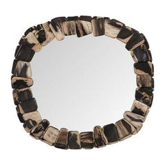 Stacked Pebble Petrified Mirror, Mixed Phillips Collection