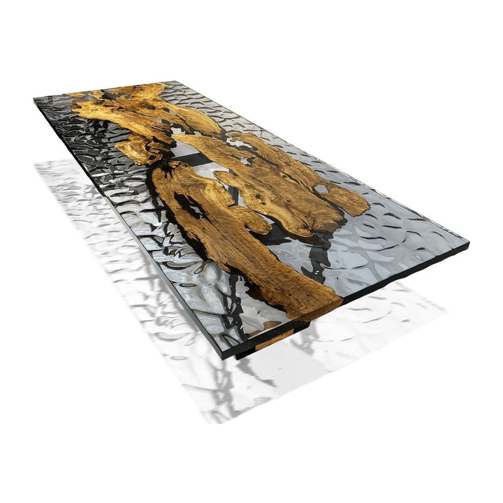 Staphyle Olive Wood  Wavy Dining Table Arditi Collection