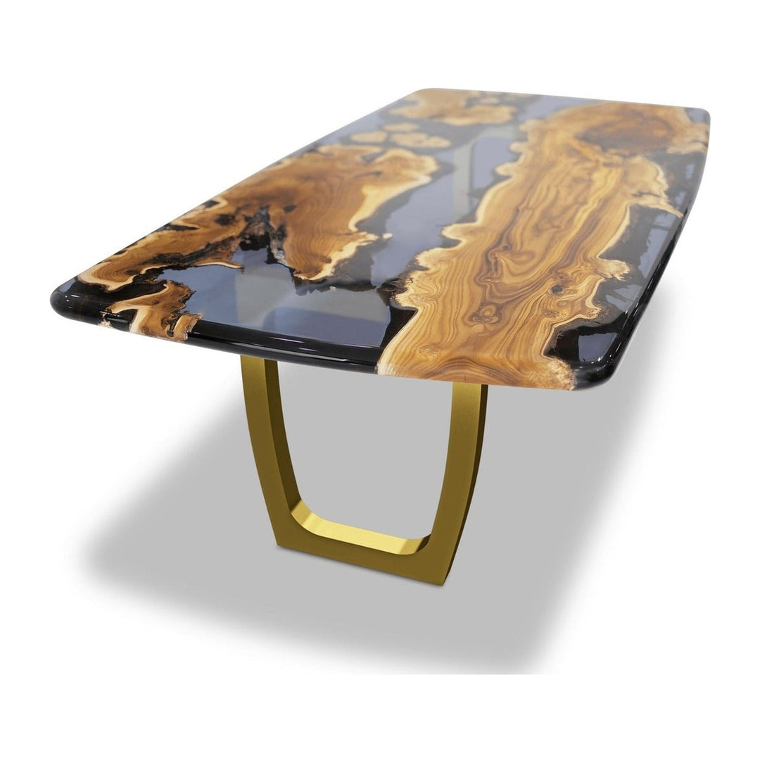 Staphyle Silverberry Wood Dining Table Arditi Collection