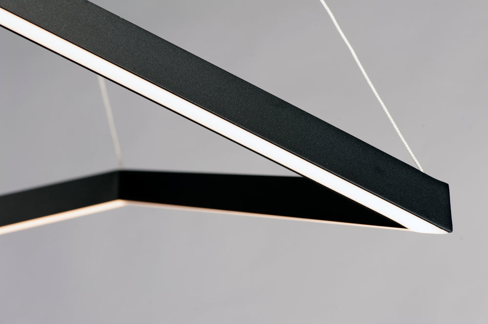 Stealth LED Pendant (33" W) by ET2 Lighting, styled view 1