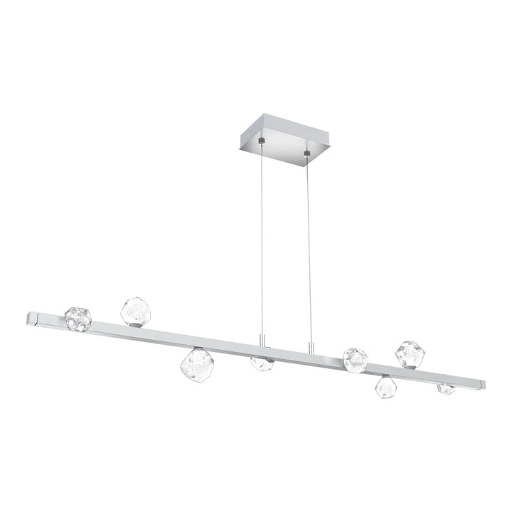 Stella Linear Chandelier by Hammerton Studio in Classic Silver