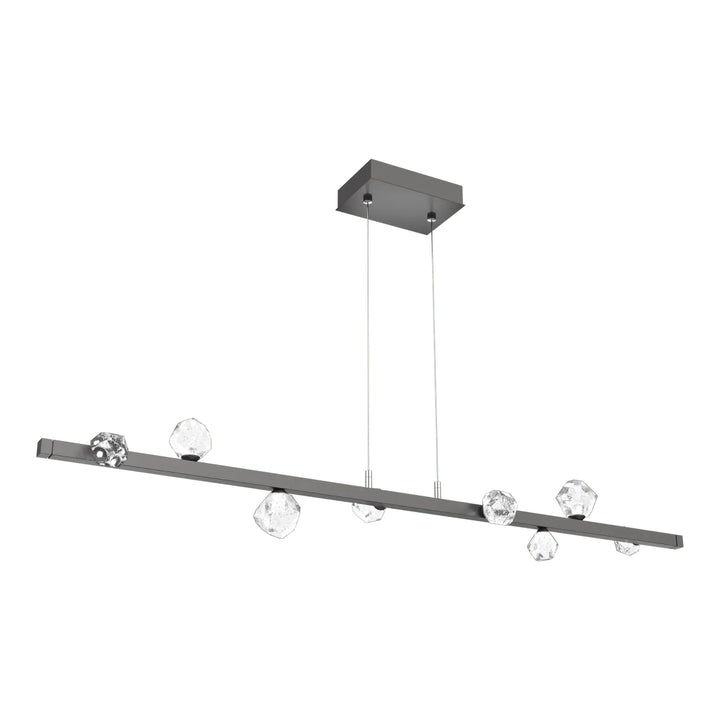 Stella Linear Chandelier by Hammerton Studio in Graphite