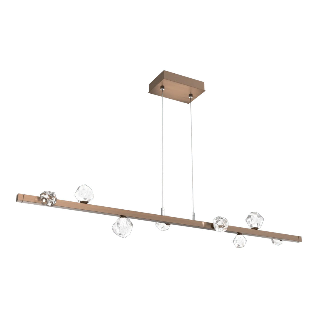 Stella Linear Chandelier by Hammerton Studio in Oil-Rubbed Bronze