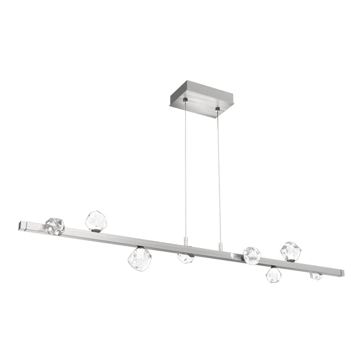 Stella Linear Chandelier by Hammerton Studio in Satin Nickel