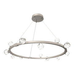 Stella Ring Chandelier by Hammerton Studio in Beige Silver