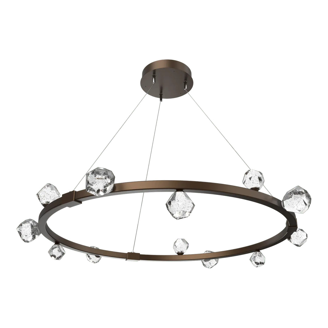 Stella Ring Chandelier by Hammerton Studio in Flat Bronze
