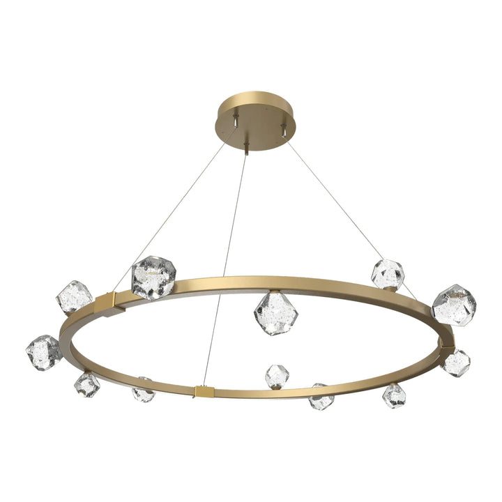 Stella Ring Chandelier by Hammerton Studio in Gilded Brass