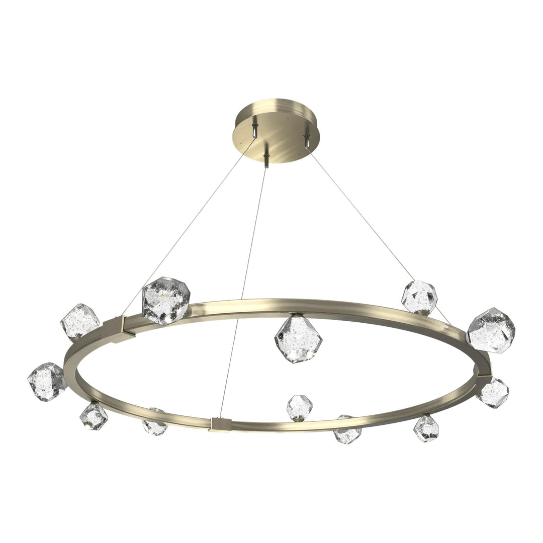 Stella Ring Chandelier by Hammerton Studio in Heritage Brass