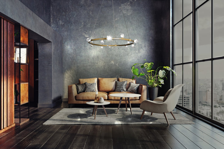 Stella Ring Chandelier by Hammerton Studio in a styled interior