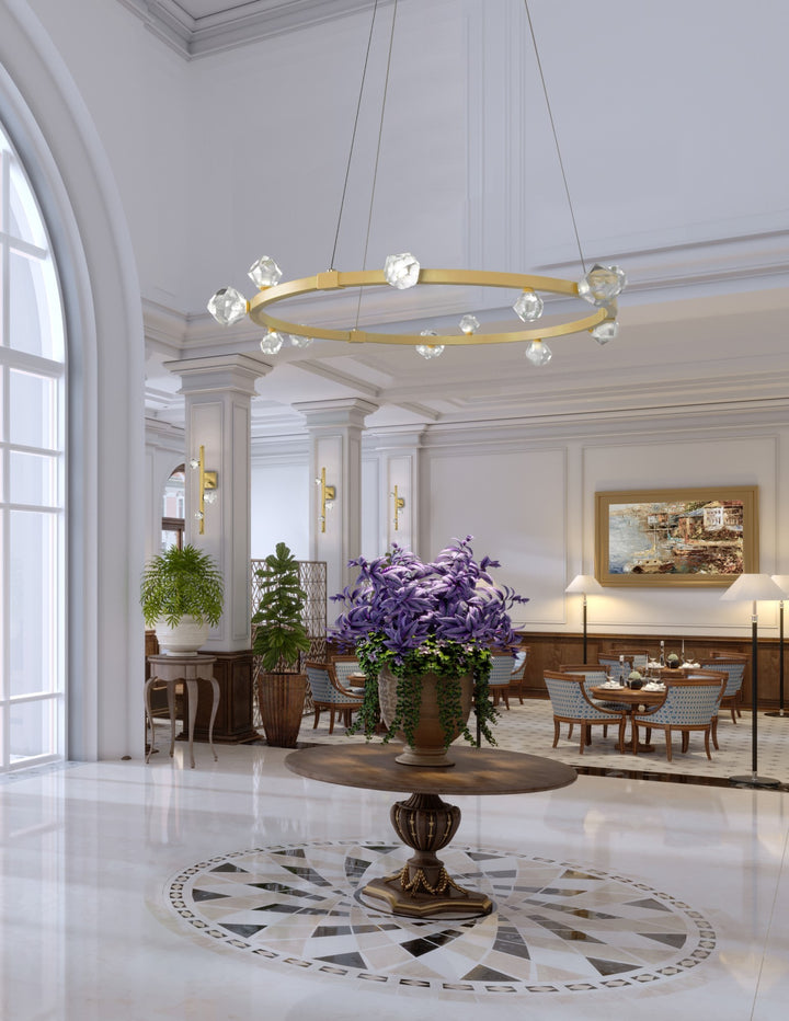 Stella Ring Chandelier by Hammerton Studio in a styled interior