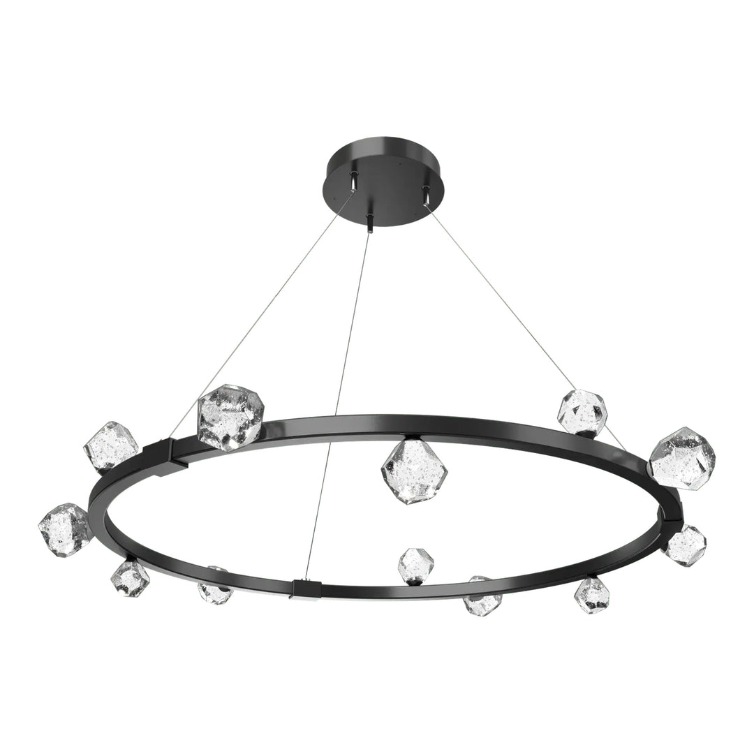 Stella Ring Chandelier by Hammerton Studio in Matte Black