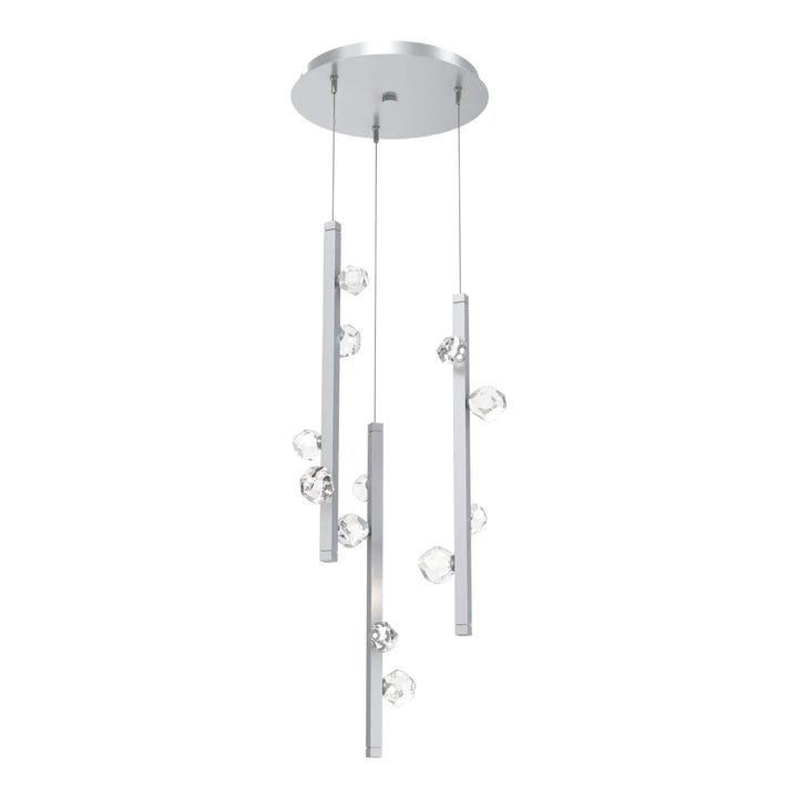Stella Round Pendant Chandelier by Hammerton Studio in Classic Silver