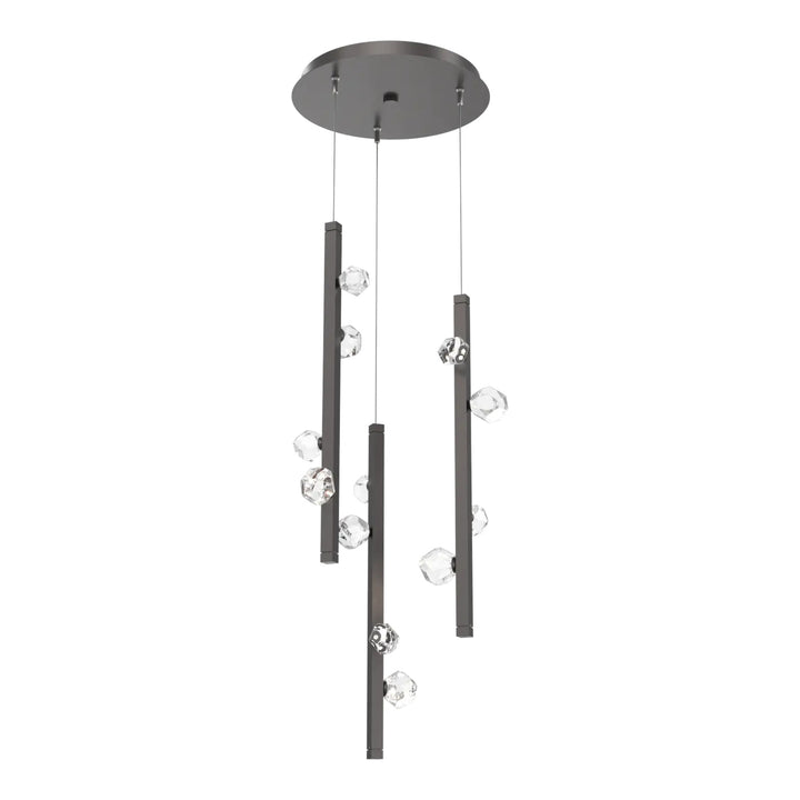 Stella Round Pendant Chandelier by Hammerton Studio in Graphite