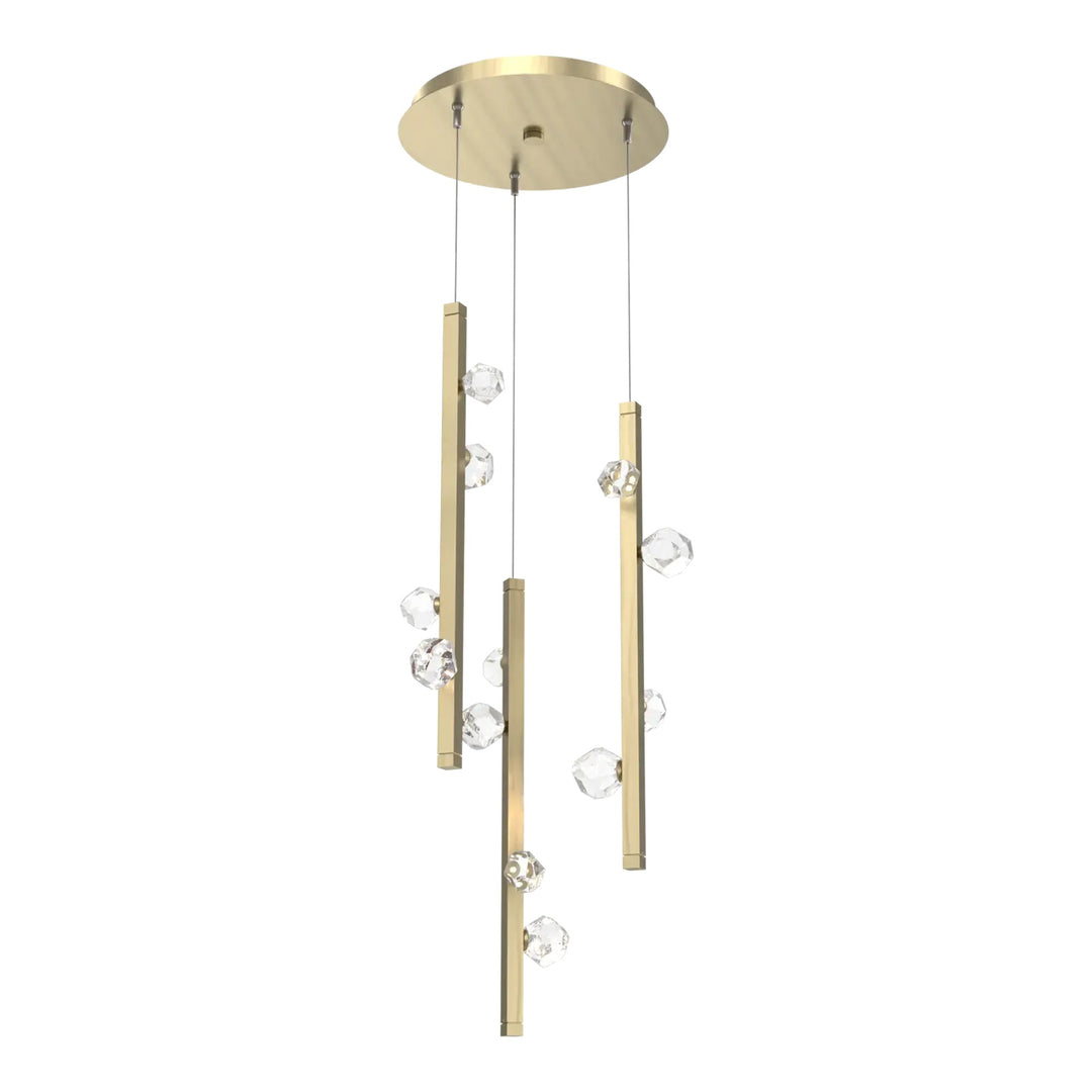 Stella Round Pendant Chandelier by Hammerton Studio in Heritage Brass