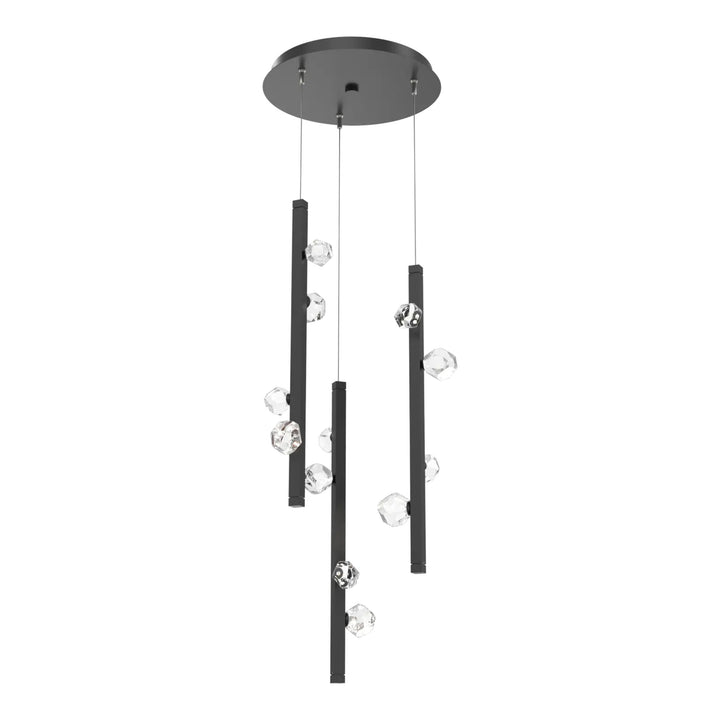 Stella Round Pendant Chandelier by Hammerton Studio in Matte Black