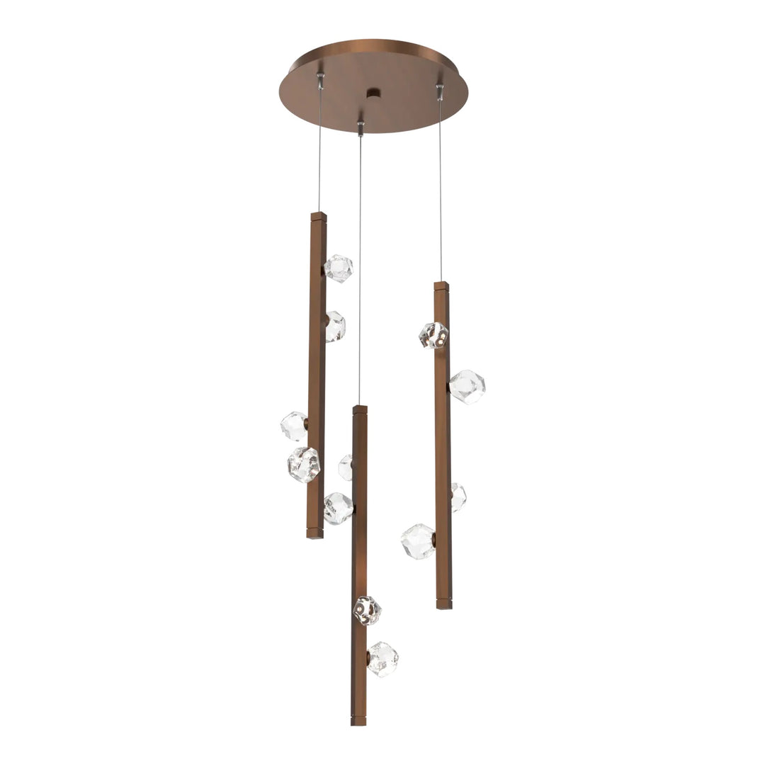 Stella Round Pendant Chandelier by Hammerton Studio in Oil-Rubbed Bronze
