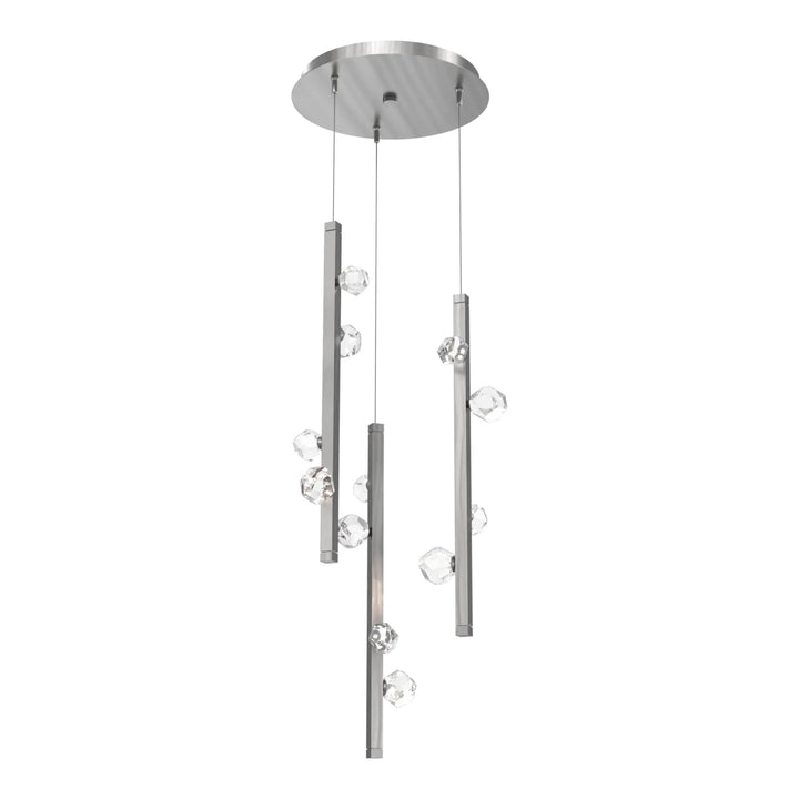 Stella Round Pendant Chandelier by Hammerton Studio in Satin Nickel