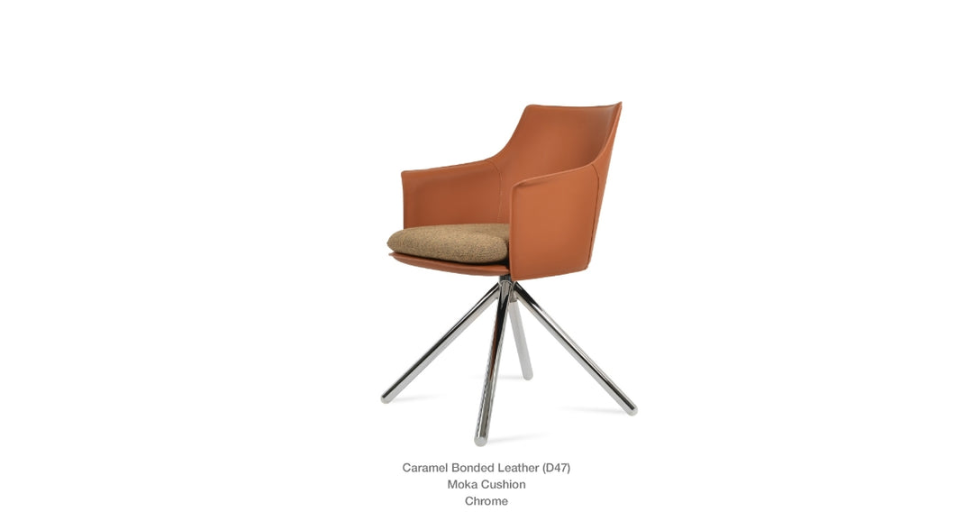Briancon Stick Swivel Armchair Soho Concept