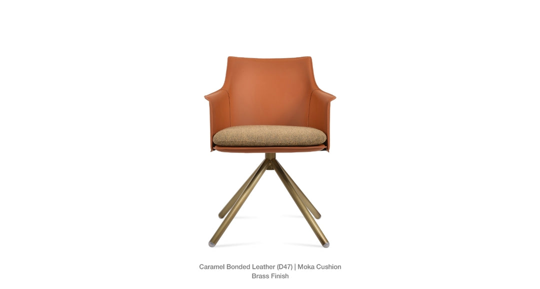 Briancon Stick Swivel Armchair Soho Concept