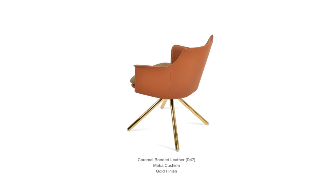 Briancon Stick Swivel Armchair Soho Concept