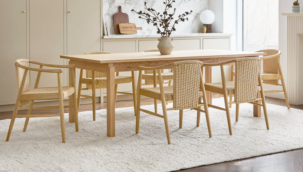 Strand Dining Chairs by Gus Modern in a styled dining room