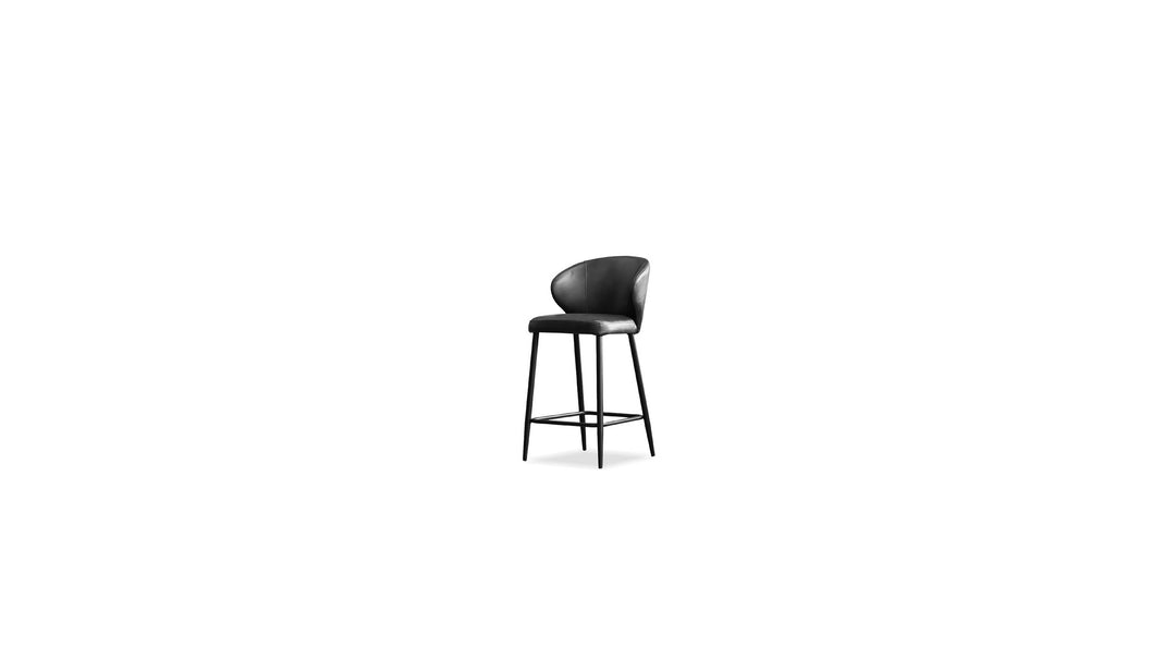 STRETTO Counter Stool in Pitch Black