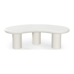 Sven Tall Wooden Coffee Table by Modus in Rice — product view on a white background